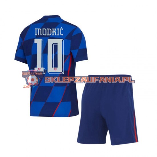 Koszulka Krótka dla Dzieci Reprezentacji Chorwacji Modrić Drugi strój Luca 10 Euro 2024