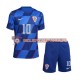 Koszulka Krótka dla Dzieci Reprezentacji Chorwacji Modrić Drugi strój Luca 10 Euro 2024