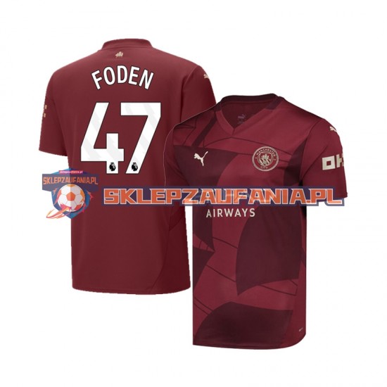Koszulka Krótka Męska Manchester City Trzeci strój Phil Foden 47 2024-2025