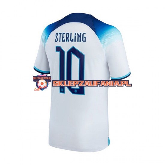 Koszulka Krótka Męska Reprezentacji Anglii Pierwszy strój Sterling 10 World Cup 2022