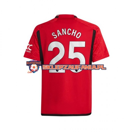 Koszulka Krótka Męska Manchester United Pierwszy strój Sancho 25 2023-2024