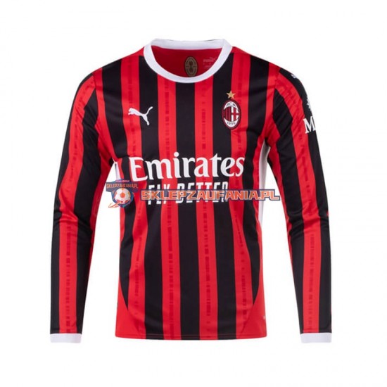 Koszulka Długi Męska AC Milan Pierwszy strój 2024-2025