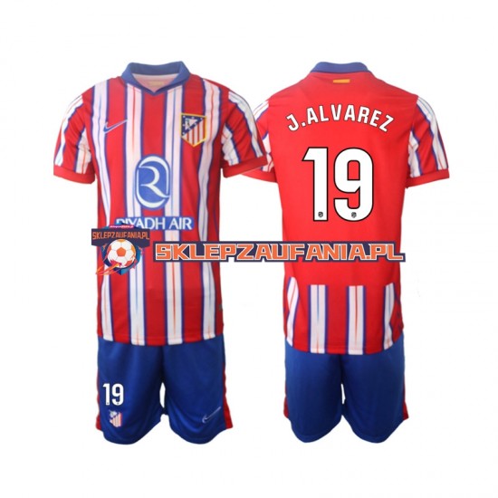 Koszulka Krótka dla Dzieci Atlético Madryt Pierwszy strój J.Alvarez 19 2024-2025