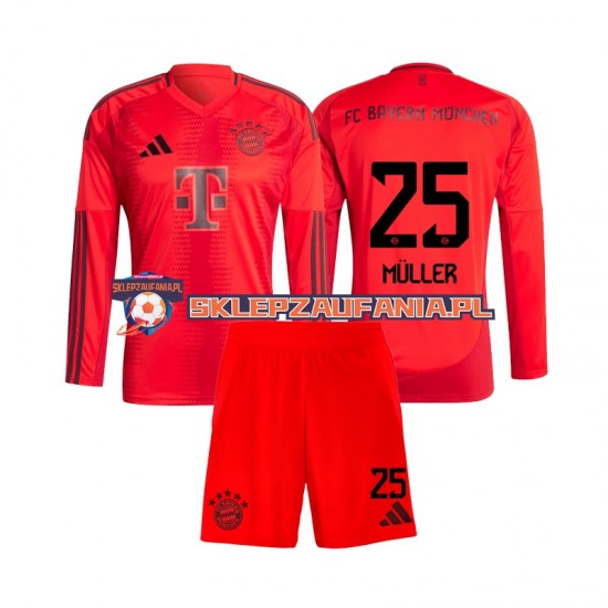 Koszulka Długi dla Dzieci Bayern Monachium Pierwszy strój Thomas Muller 25 2024-2025
