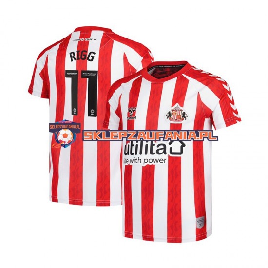 Koszulka Krótka Męska Pierwszy strój Sunderland Chris Rigg 11 2024-2025